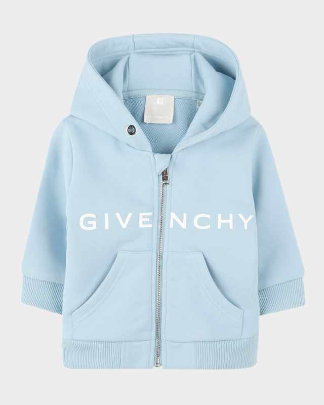 Boy's Contrast Logo-Print Hoodie, Size 12M-3